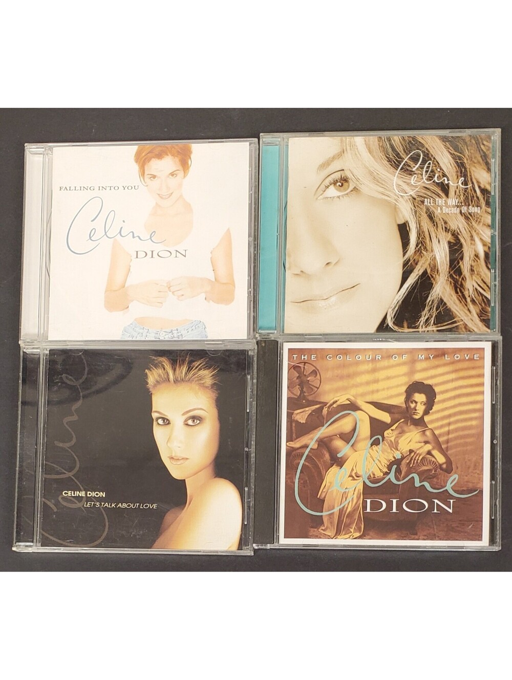 Celine Dion 4 CD Album Set Falling Into You, All The Way... A Decade of Song+ VG
